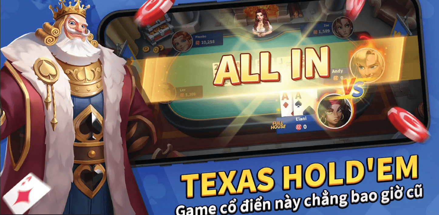 Texas Hold'em là một trong những game bài poker hấp dẫn